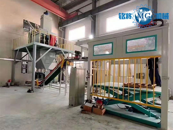 江苏张家港轻质石膏砂浆自动化生产线安装收尾！马上准备试机啦！