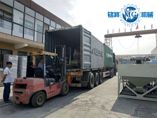 乌干达干粉砂浆生产设备已发货，请注意签收！